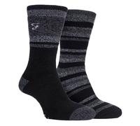 Farah - 2 Pack Mens Warm Fleece Lined Outdoor Walking Socks for Winter