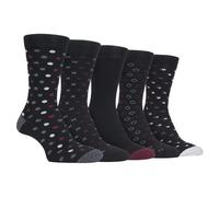 Farah - Mens Patterned Dress Socks 5 Pack Cotton Socks FCS273