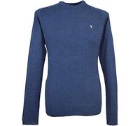 Farah Classic Men's Stern Regular Fit Plain Crew Neck Long Sleeve Jumper, Blue (Night Sky Marl 979), XX-Large (Manufacturer Size:XXL)