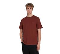Farah 'Danny' Basic Short Sleeve T-Shirt Regular Fit (Dark Teak Marl) L