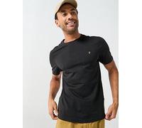 Farah Danny Regular Fit T-Shirt, Black, Size L, Men Black