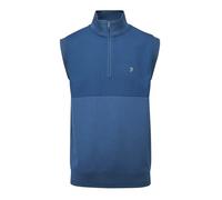 Farah Golf Clint Sleeveless Mid Layer, Dusky Blue, Medium