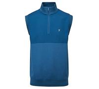 Farah Golf Clint Sleeveless Mid Layer, Dusky Blue, Small