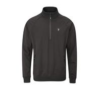 Farah Golf Men's Kala Zip Neck Wind Resistant Water Repellent Active Sport Pullover Jacket, Black, L UK