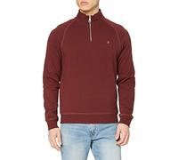 Farah Men's Jim 1/4 Zip Sweatshirt, Red, X Large