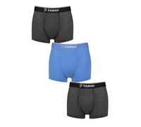 Farah Men’s Sports Fitted Trunks - 3 Pack Stretch Boxer Briefs, Soft & Breathable, Athletic Fit, Supportive Everyday Underwear, Sizes S-XL Multi S