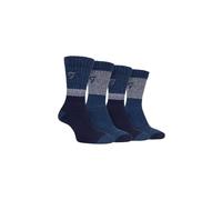 Farah - 2 Pack Mens Thermal Walking Socks | Great For Outdoor Winter Trekking & Hiking (6-11, Navy/Blue)