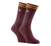 FARAH Men's 2 Pack Thick Cotton Chunky Knitted formal Boot Socks in Red | Size: 6-11 Farah Red 6-11