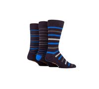 Farah Men's Striped Bamboo Socks 3 Pair Pack Navy/Blue 6-11