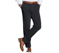 Farah Men's 4 Way Stretch Trousers Classic Flat Front, Moisture Wicking & Soft Touch Black 40W / 29L