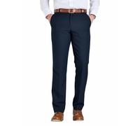 Farah Men's 4 Way Stretch Trousers Classic Flat Front, Moisture Wicking & Soft Touch Navy 40W / 27L