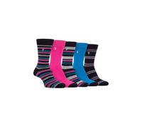 FARAH Men's 5 Pack Bamboo Patterned Socks in Navy | Size: 6-11 Farah Navy 6-11