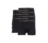 FARAH Men's 7 Pack Cotton Breathable Boxers Underwear - Vuson Collection in Black | Size: 2XL Farah Black 2XL