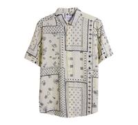 Farah Mens Bandana Print Short-Sleeved Shirt GT18380