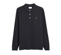 Farah Men's BLANES LS Polo, Black, XXL
