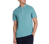 Farah Mens 'Blanes' Pique Polo T-Shirt - Short Sleeved (Brook Blue) XL