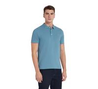 Farah Mens 'Blanes' Pique Polo T-Shirt - Short Sleeved (para Blue) XL