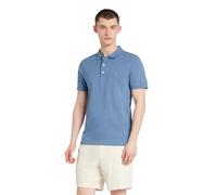 Farah Mens 'Blanes' Pique Polo T-Shirt - Short Sleeved (Sheaf Blue) L