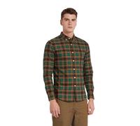 Farah Mens 'Brewer Check' Slim Fit Tartan Oxford Shirt. Long Sleeved (Botanic Green) L