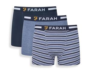 Farah Men's Chorley Boxer Shorts Multipack, 5 Pack, Black | 5 Pack with elasticated logo waistband, 95% cotton, 5% elastane and all-day stretch comfort; Black
