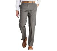 Farah Men's Classic Slant Pocket Trousers Flat Front Easy Care Non-Iron Finish & Gripper Waistband Olive 40W / 31L