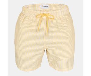 Farah Mens Colbert Stripe Patterned Swim Short in Pyramid Yel - Yellow - Size Small