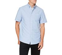 Farah Men's Cotton Oxford Short Sleeved Shirt DRAYTON, 465 Regatta Blue, XXL UK