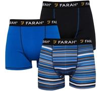 Farah Mens Designer 3 Pack Trunk Boxer Shorts - 100% Genuine (as8, alpha, s, regular, regular, SITKA)