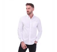 Farah Mens Drayton Long-Sleeved Shirt - White - White - XXL