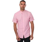 Farah Mens Drayton Oxford Modern Short-Sleeved ShirtM Coral GT876