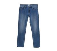 Farah Men's Elm Straight Denim Washed Jeans, 32, Light Blue Rinse