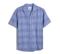 Farah Mens Exodus Shirt in Blue Cotton - Size Large