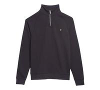 Farah Mens Black Jim Quarter Zip Sweatshirt