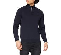 Farah Men's Jim 1/4 Zip Sweatshirt, Blue, L UK