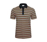 Farah Mens Jolla All Over Stripe Polo T-Shirt (Mandarin) XL