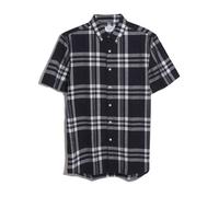 Farah Mens Kele Bold Check Shirt - Navy - L - Navy