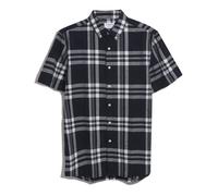 Farah Mens Kele Bold Check Shirt in Navy Cotton - Size Large