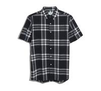 Farah Mens Kele Bold Check Shirt - Navy - S - Navy