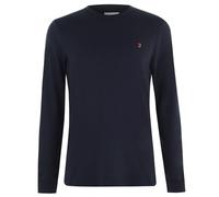 Farah Mens Long Sleeve Dennis T-Shirt Lifestyle Cotton True Navy S