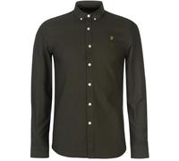 Farah Mens Brewer Slim Fit Oxford Shirt - Evergreen - XL