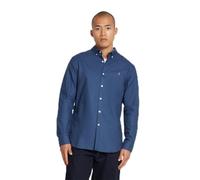 Farah Mens Long Sleeve Shirt Cotton Deep Blue L