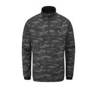 Farah Mens Parker Camouflage Showerproof Jacket (Black) - Size Medium