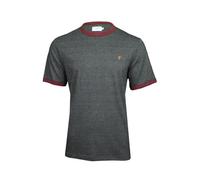 Farah Mens Ringer Short Sleeve T-Shirt (Farah Grey Marl) L