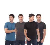 Farah Men's Ryman 3 Pack Lounge T-Shirts in Blue