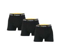 Farah Men's Saginaw 3 Pack Boxer Shorts in Black
