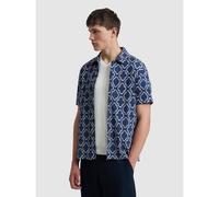 Farah Mens Sigil Blue Astral Print Shirt