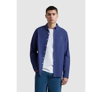 Farah Mens Sigil Blue Brewer Long Sleeve Shirt