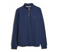 Farah Mens Sigil Blue Jim Quarter Zip Sweatshirt