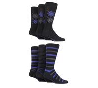 Farah Mens Socks Bamboo Patterned Soft Plain Argyle Many Styles to Choose 6 Pack