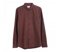Farah Mens Steen Long-Sleeved Shirt - Brown - Brown - L